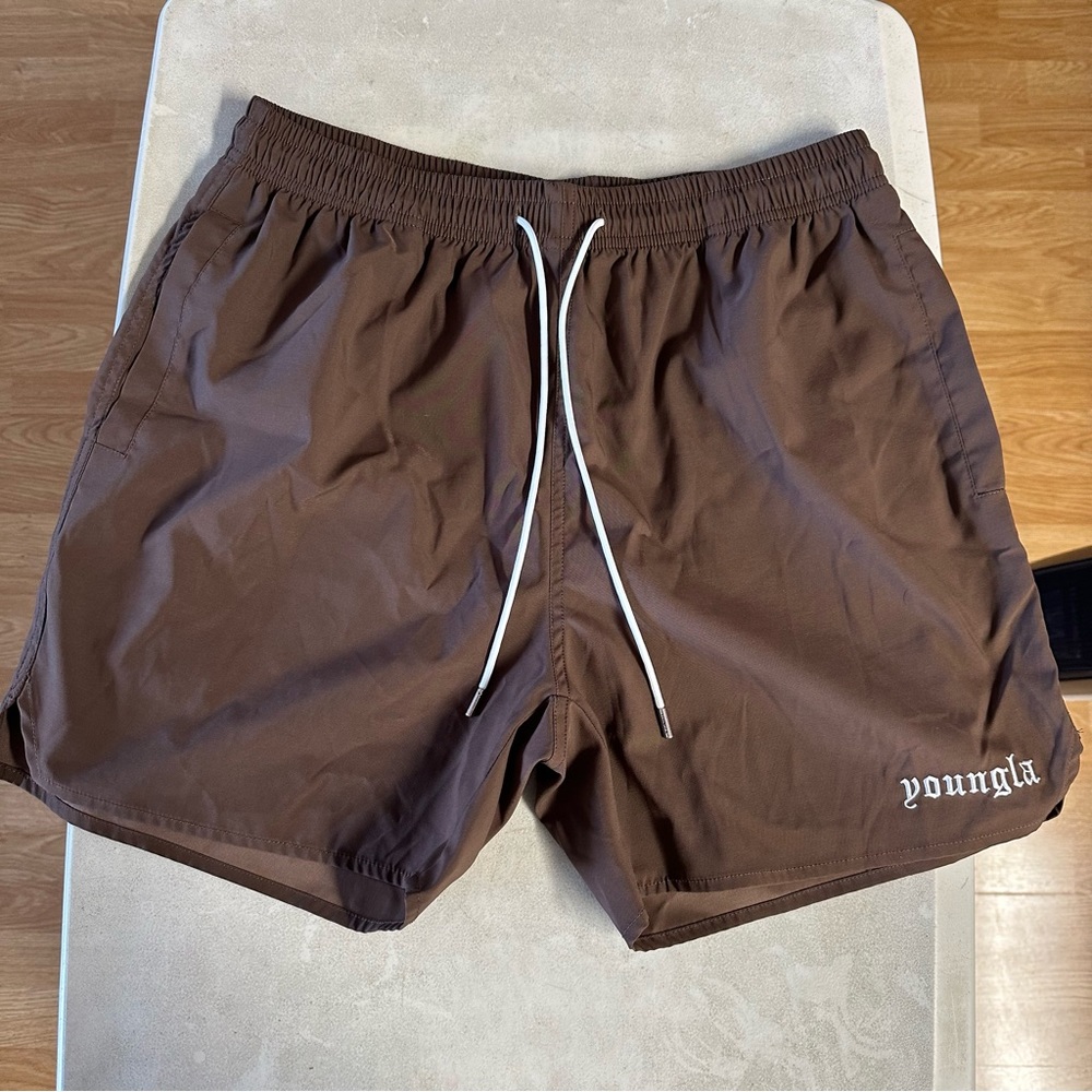 Brown YoungLA shorts